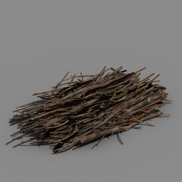 common objects - firewood stacks 3D 모델 .c4d .max .obj .3ds .fbx .stl .blend