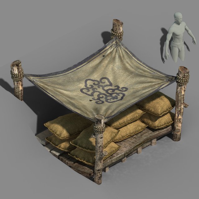 universal objects - prairie - grain shed 3D-Modell .c4d .max .obj .3ds .fbx .stl .blend 