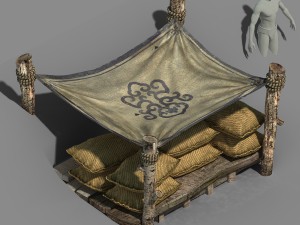 universal objects - prairie - grain shed 3D 모델