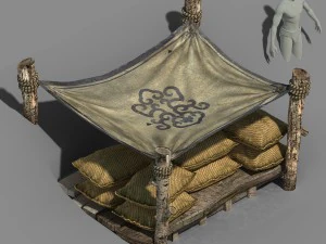 універсальні об'єкти - прерія - зерновий сарай 3D Модель