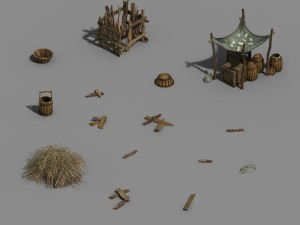 common objects - prairie - sundries 01 3Dモデル
