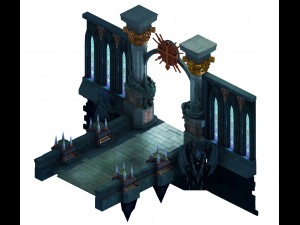 library - the bookstore exit gate 3D मॉडल