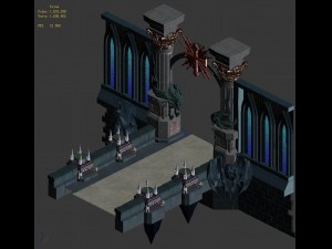 library - the bookstore exit gate 3D मॉडल