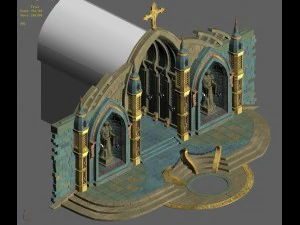 library - library entrance 02 3D Model