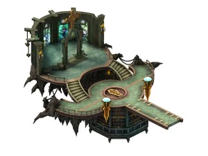 図書館 - コレクションルーム サークルルーム01 3Dモデル