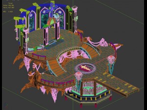 library - collection room circle room 01 3Dモデル
