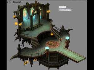 library - collection room circle room 01 3Dモデル