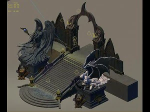 library - exit gate 01 3D Model