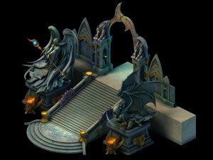 library - exit gate 01 3D 모델