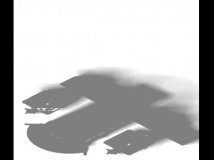 library - exit gate 01 3D Model