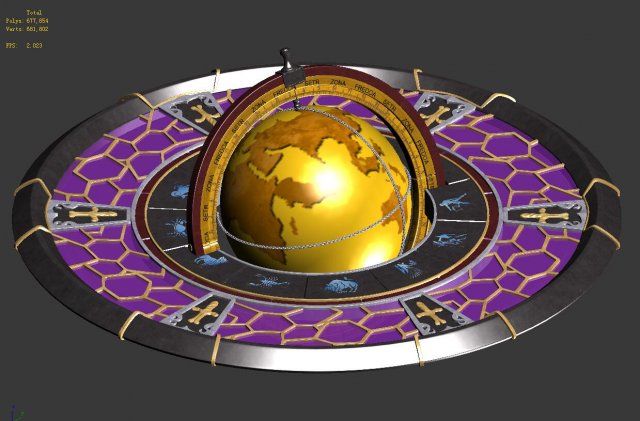 library - big globe 01 Modèle 3D .c4d .max .obj .3ds .fbx .stl .blend 