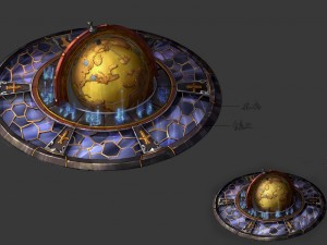 library - big globe 01 Modèle 3D