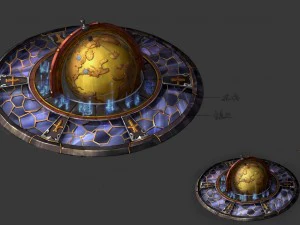 도서관 - 큰 지구본 01 3D 모델