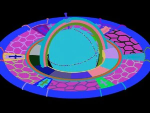 도서관 - 큰 지구본 01 3D 모델