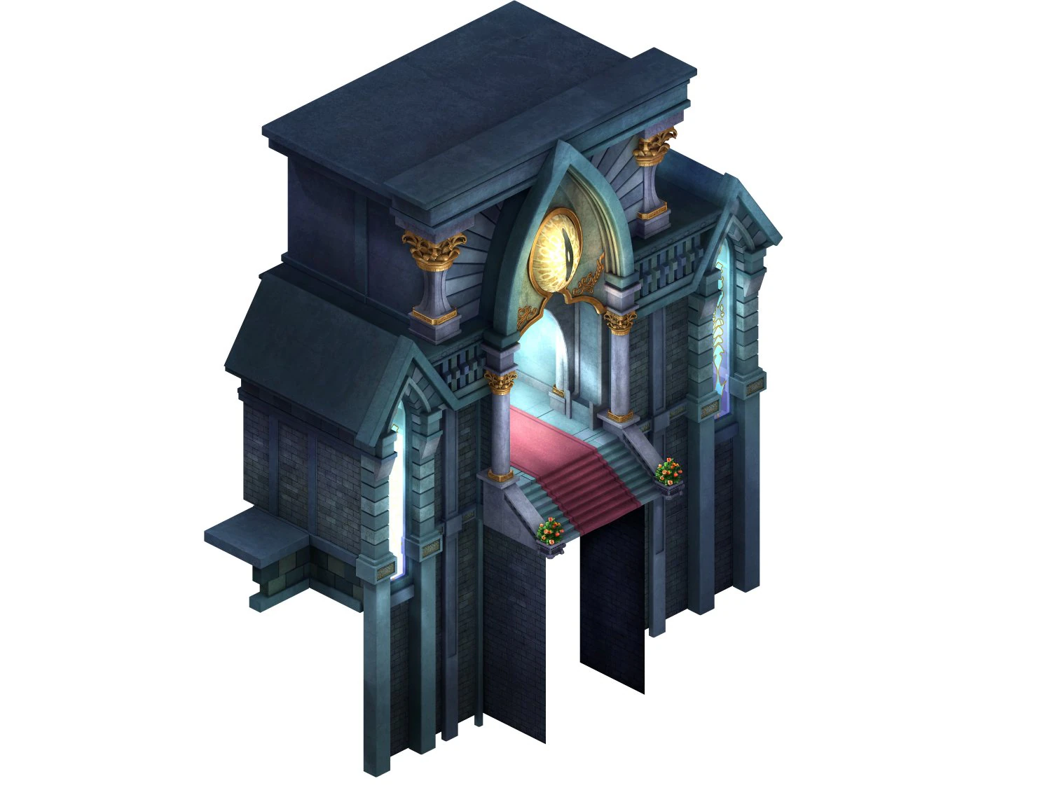 library - gate 02 3D Model .c4d .max .obj .3ds .fbx .stl .blend 
