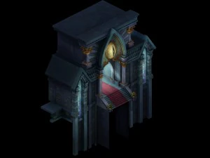 library - gate 02 3D Model