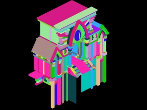 library - gate 02 3D Model