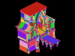 library - gate 03 3D Model
