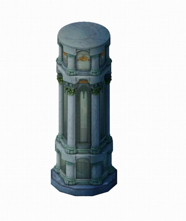 library - the door pillar 01 3D 模型 .c4d .max .obj .3ds .fbx .stl .blend 