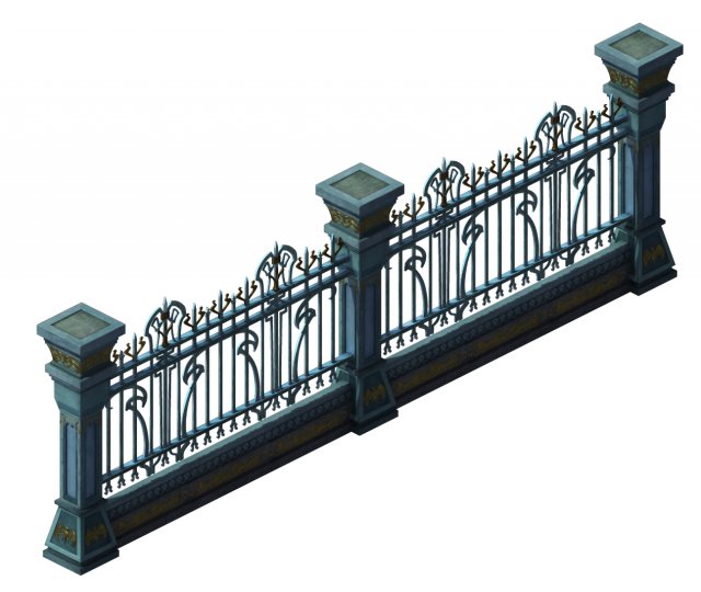 library - shared railing 01 3D मॉडल .c4d .max .obj .3ds .fbx .stl .blend 