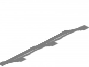 library - shared railing 01 3D मॉडल