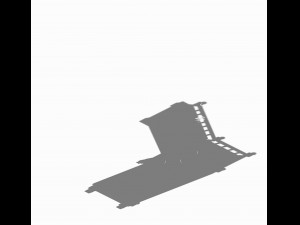 library - shared stairs 01 3D Model