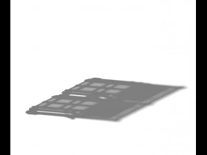 library - arc archway door 01 3D Model