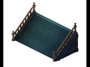 पुस्तकालय - सीढ़ियाँ 05 3D मॉडल