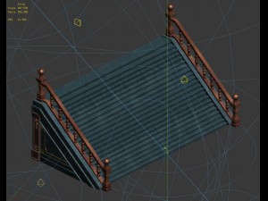library - stairs 05 3D 模型