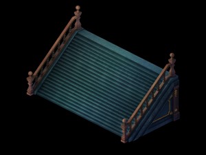 library - stairs 05 3D 模型
