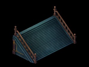 library - stairs 05 3D 模型