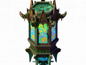 biblioteca - pavilhão suspenso 01 Modelo 3D