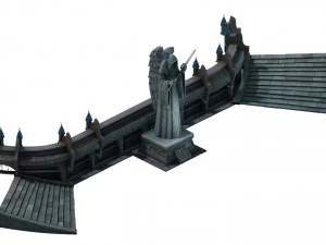 biblioteca - ingresso Modello 3D