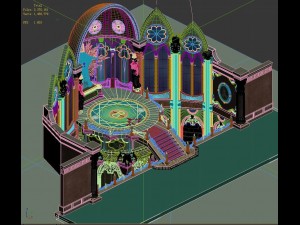 library - mysterious scroll seal hall 3D Model