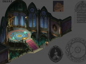 library - mysterious scroll seal hall 3D Model
