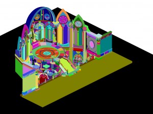 library - mysterious scroll seal hall 3D Model
