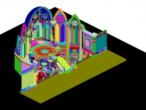 library - mysterious scroll seal hall 3D Model