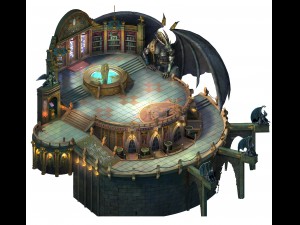 library - roundroom 02 3D मॉडल