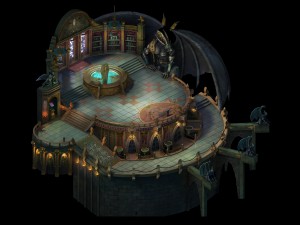 library - roundroom 02 Model 3D