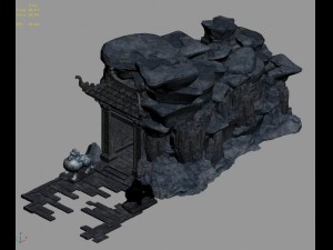 journey to the west - underground city entrance 3D-Modell