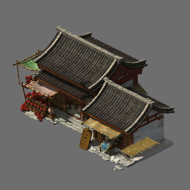 journey to the west - pub 01 3D-Modell .c4d .max .obj .3ds .fbx .stl .blend 