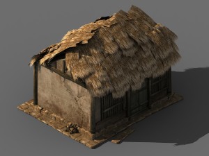 journey to the west - thatched cottage 01 3D-Modell