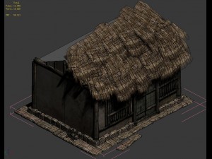journey to the west - thatched cottage 01 Modello 3D