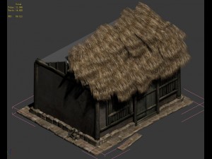 journey to the west - thatched cottage 01 Modello 3D