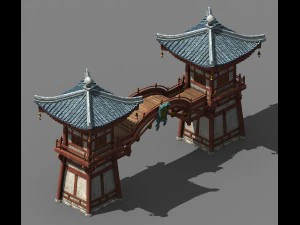 journey to the west - gatehouse 3D Model