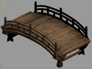 journey to the west - wooden bridge 01 3D Model
