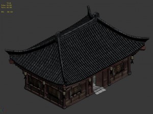 journey to the west - ordinary building 01 Model 3D