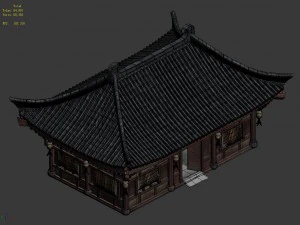 journey to the west - ordinary building 01 3D Model