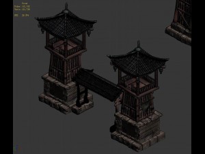 journey to the west - entrance building 01 3D मॉडल