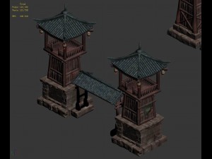 journey to the west - entrance building 01 3D मॉडल